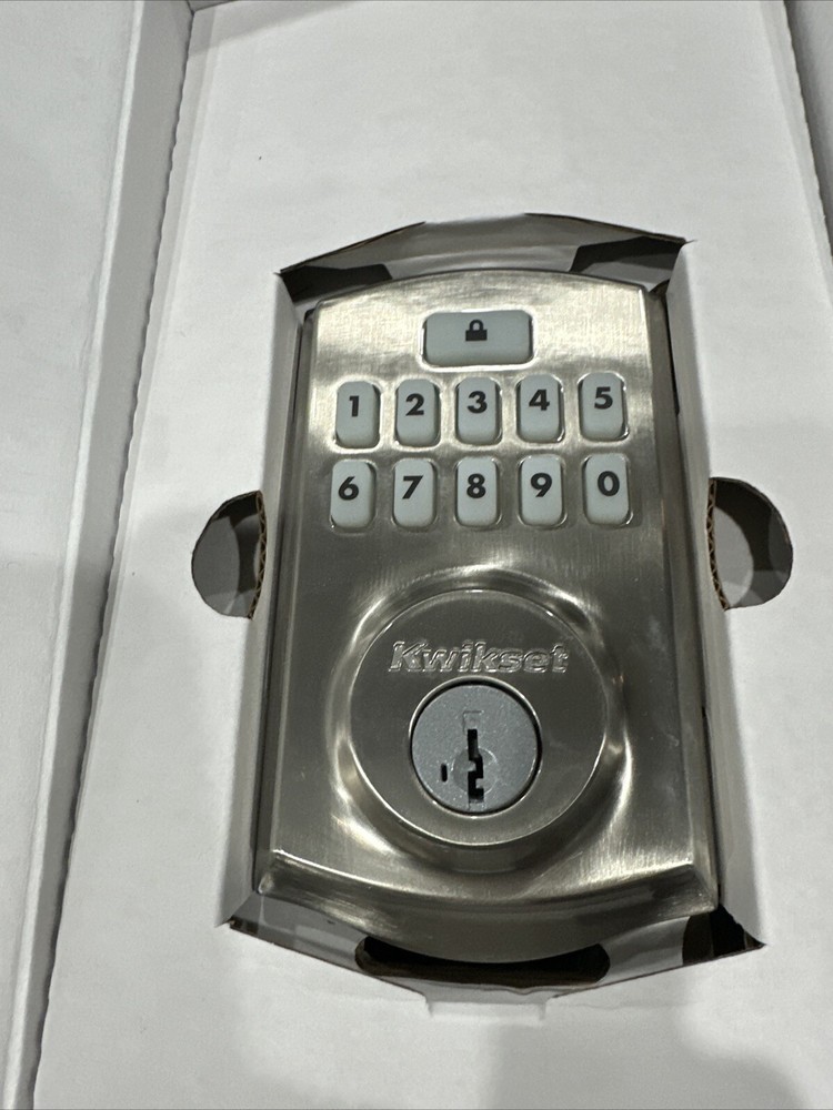 Kwikset Smartcode 260 Keyless Electronic Keypad Deadbolt, Microban Protected Key