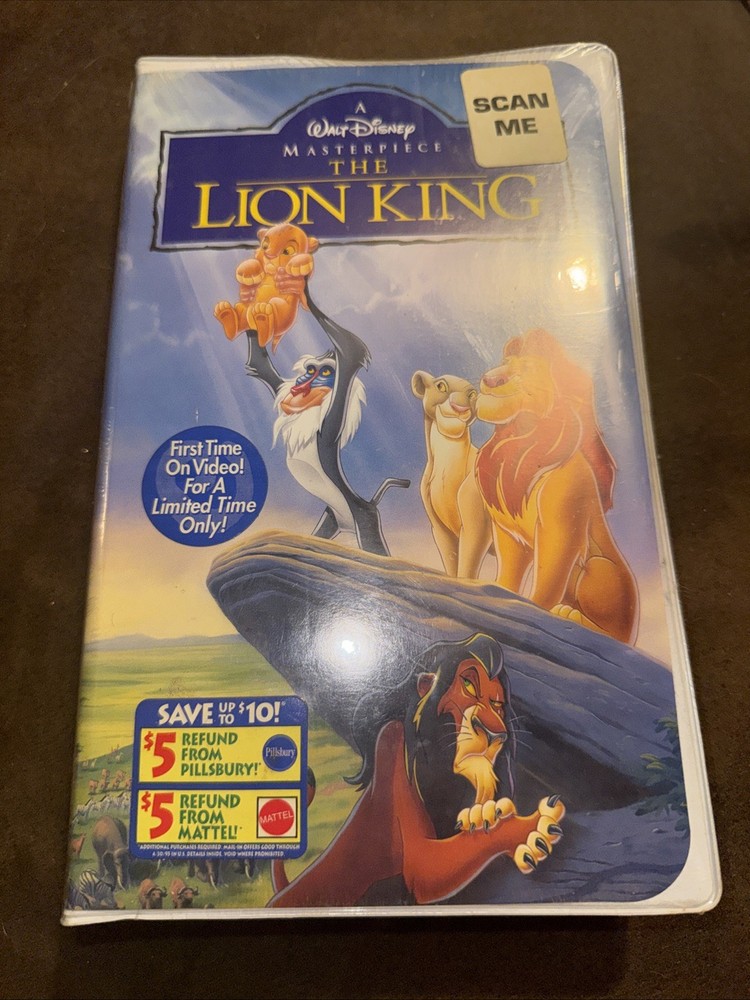 Disney’s The Lion King VHS 1995 Masterpiece Collection New Sealed Family Kids