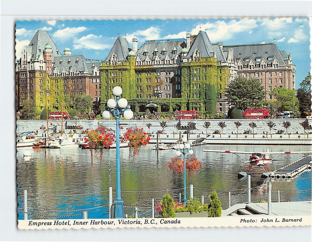 Postcard Empress Hotel Inner Harbour Victoria BC Canada