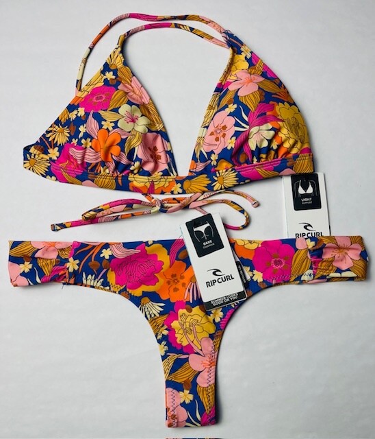 NWT RIP CURL BIKINI top / thong bottom floral MIX & MATCH sizes M L XL $100
