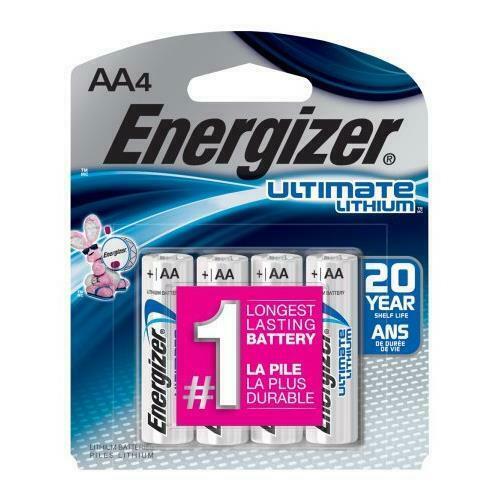 Energizer Ultimate Lithium AA Batteries - 4 Pieces