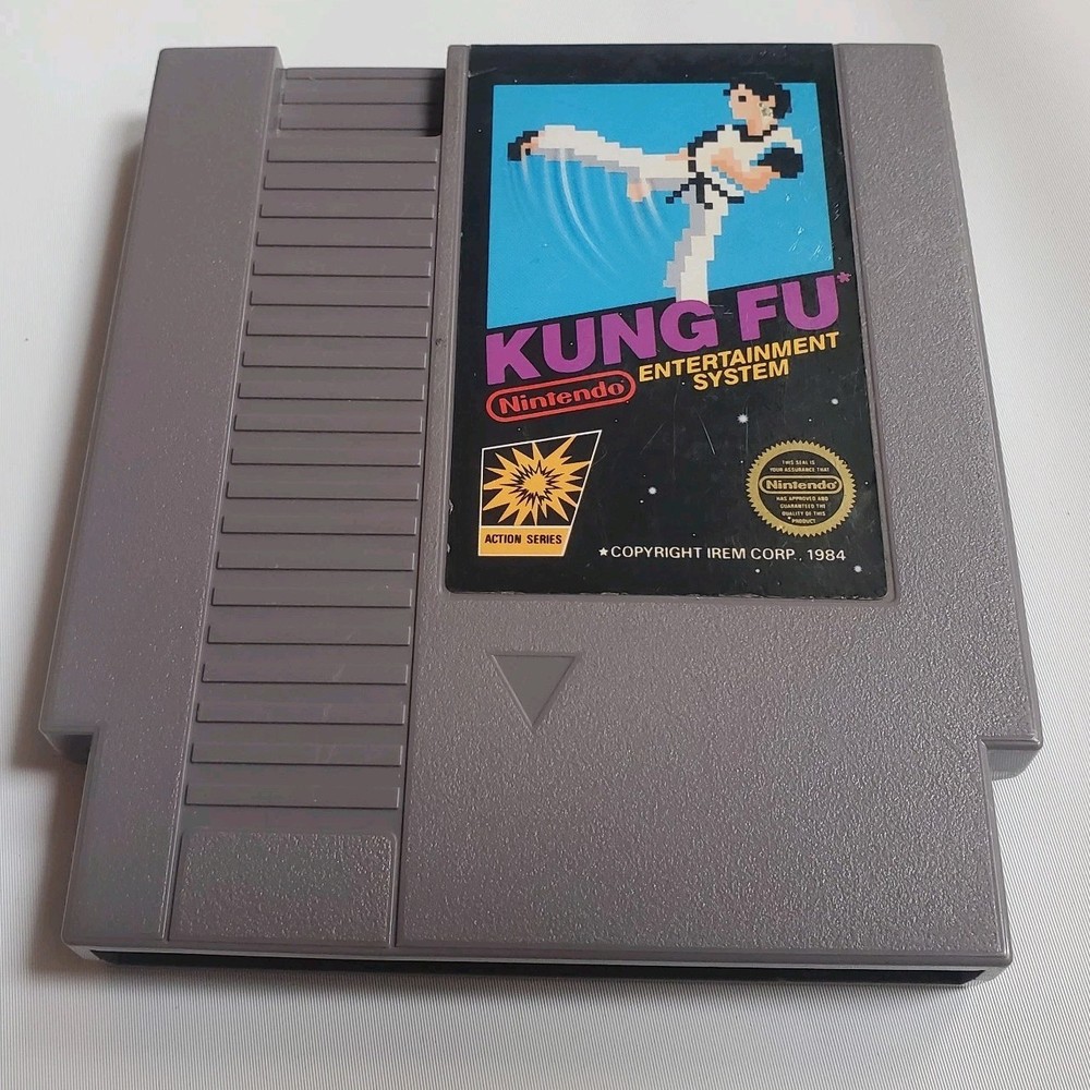 Kung Fu Nintendo NES 1985 5 Screw Variant Black Box Video Game Cart ONLY Tested