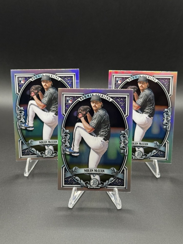 3x Lot Nolan McLean New York Mets Rookie - 2026 Bowman Sterling BST-8 - RC