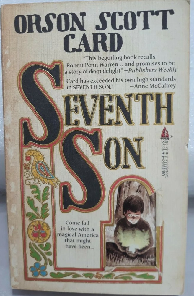 Seventh Son by Orson Scott Card 1987 paperback 1st Ed