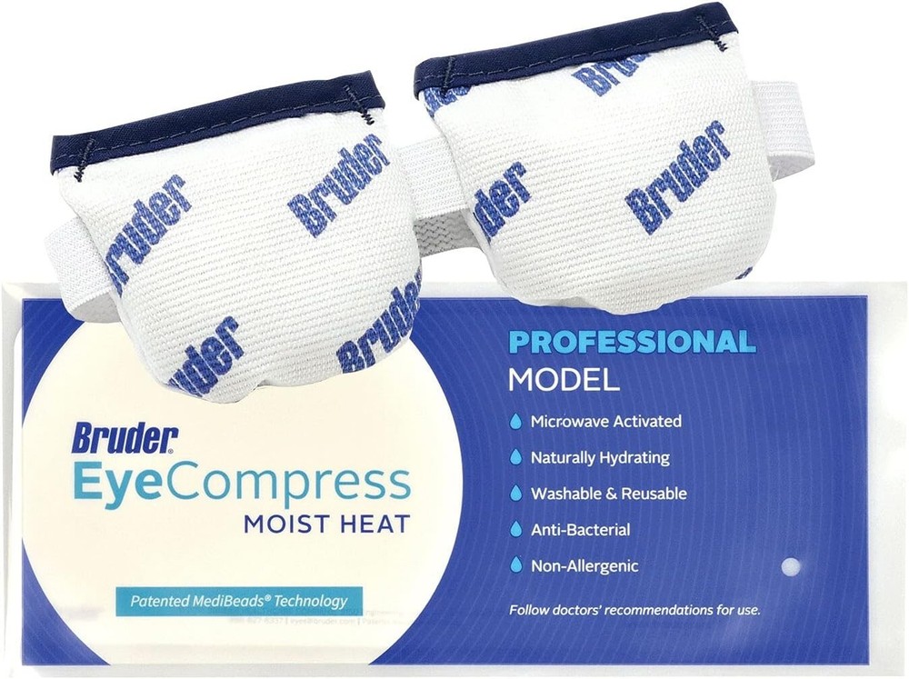 Bruder Natural Microwave-Activated Moist Heat Eye Compress for Fast Relief