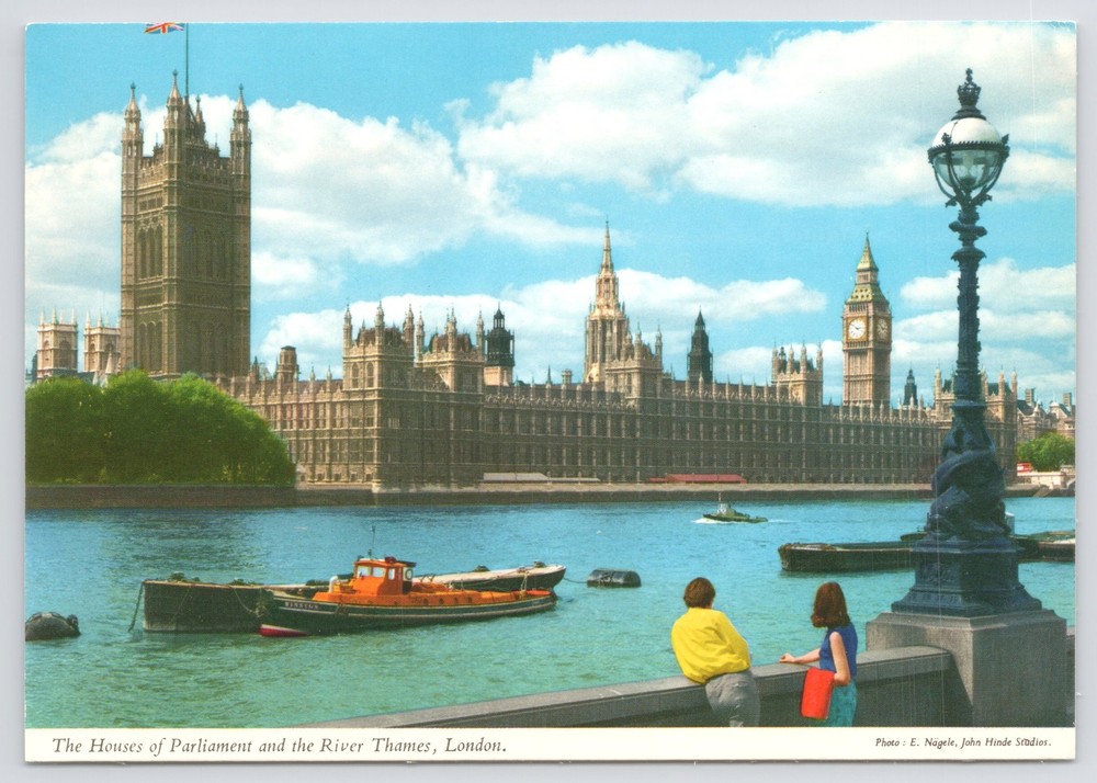 Foreign~Houses Of Parliament & River Thames~Big Ben~London UK~Continental PC