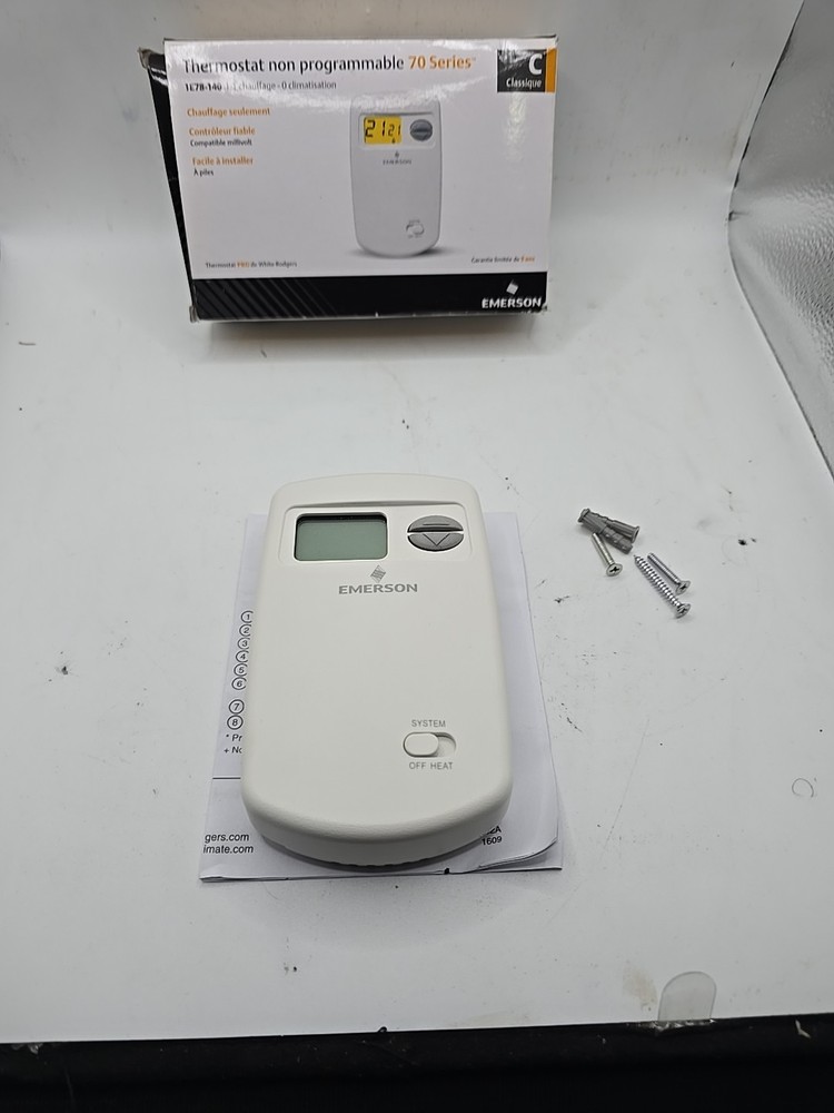 Emerson Thermostats 1E78-140 Non-Programmable Heat Only Thermostat for Single...