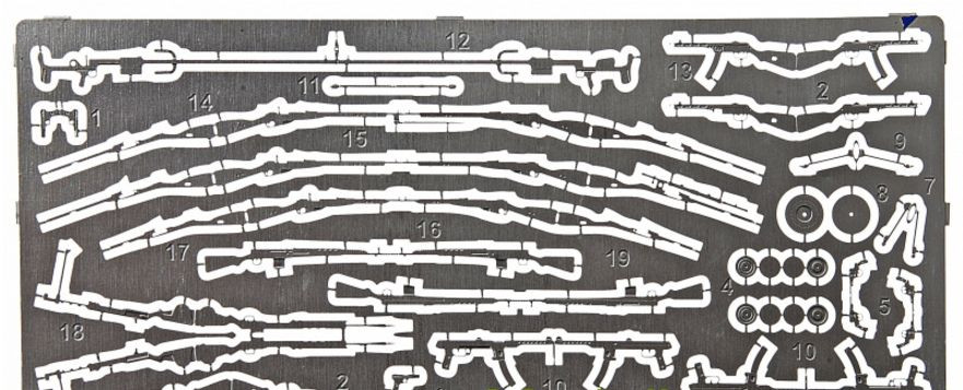 ACE PE7227 - 1/72 – Photo-etched set Soviet WWII hand weapons