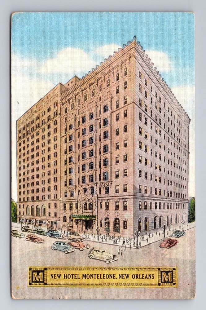 New Orleans LA-Louisiana, Hotel Monteleone, Advertising, Vintage c1949 Postcard