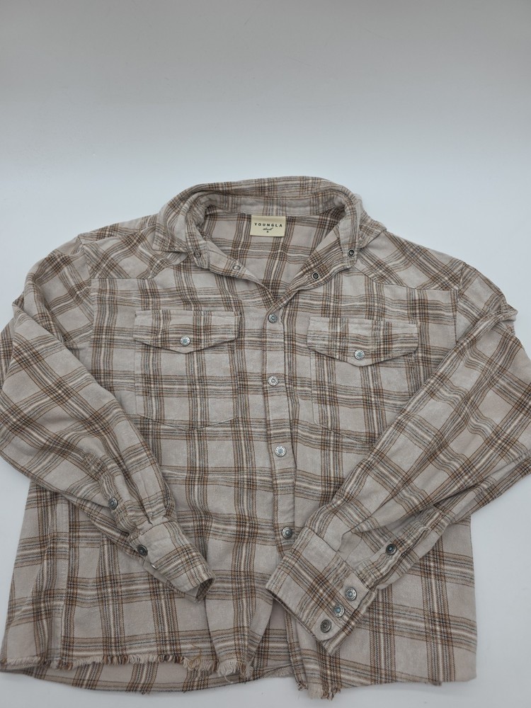 Youngla Pearl Snap Shirt Womens Small Western Dual Pockets.#45068