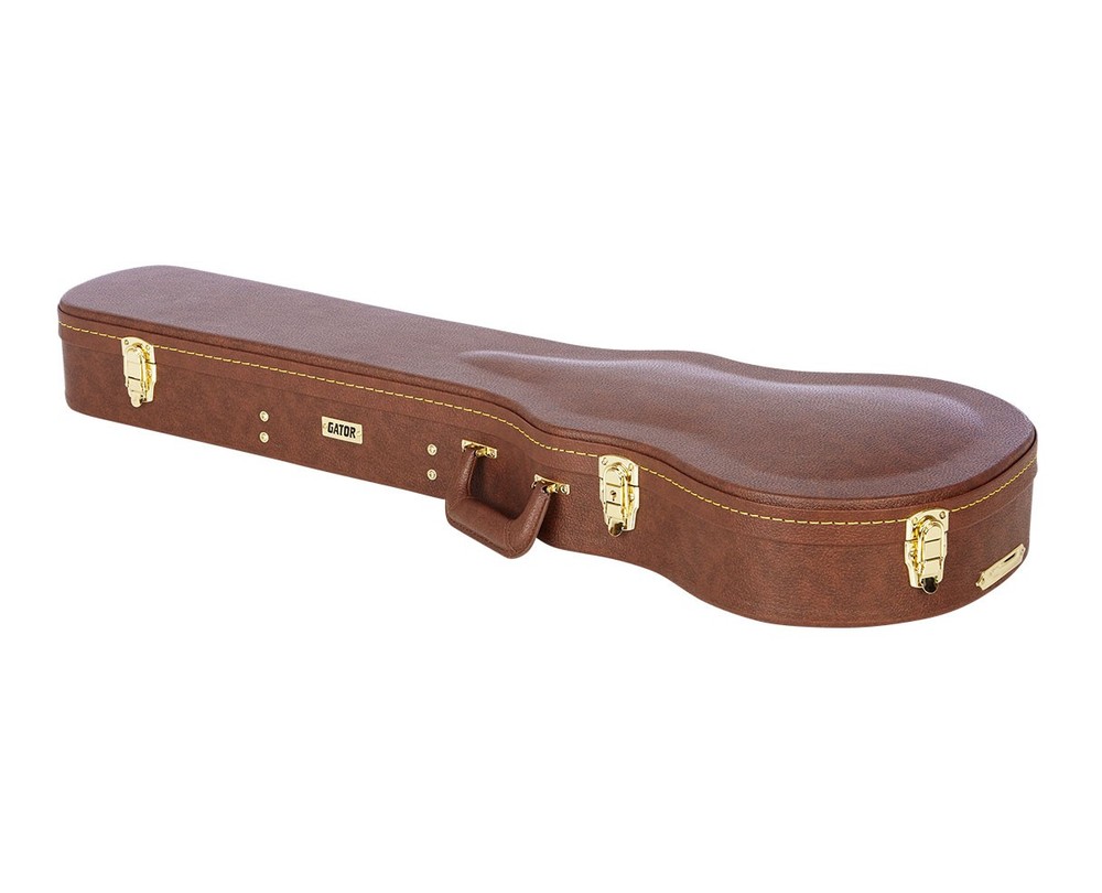 Gator Cases GW-LP-BROWN Gibson Les Paul Deluxe Wood Case - Brown - Open Box