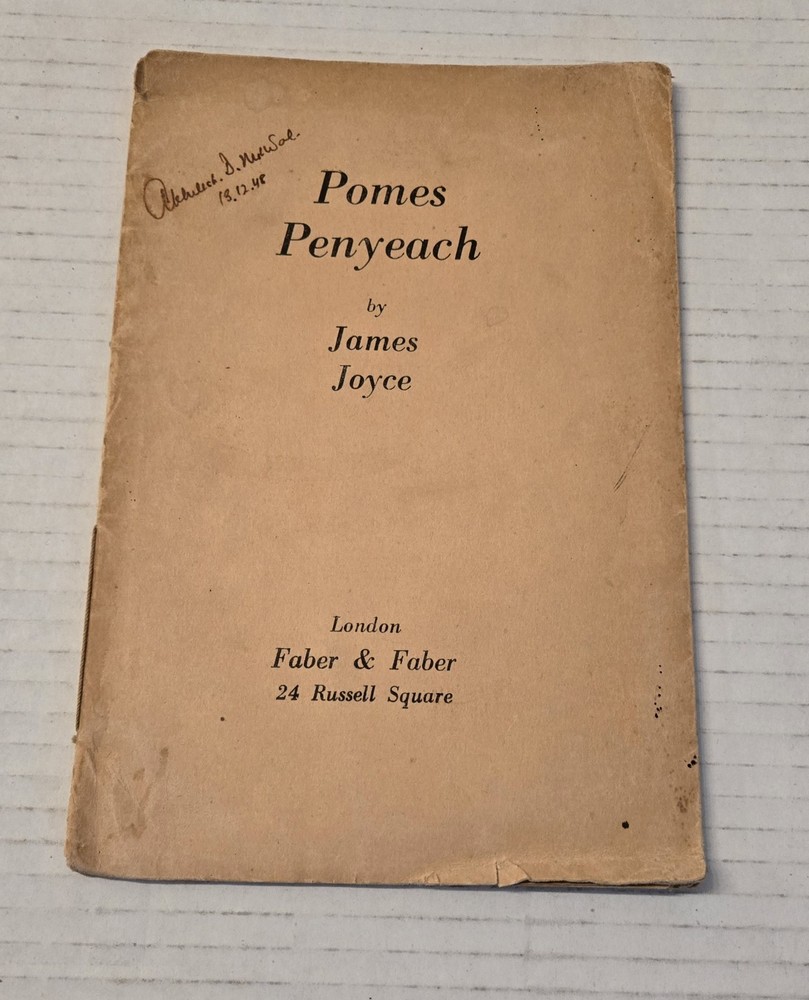 Pomes Penyeach by James Joyce London 1952 Poetry Vintage Rare