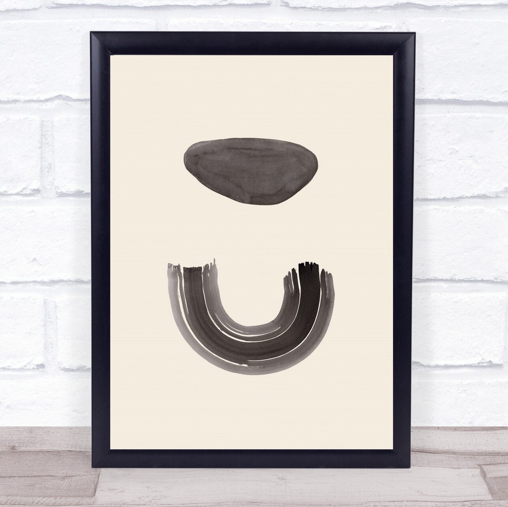 Arch Stone Shapes Illustration Painterly Sketch Watercolours Bow Art Print