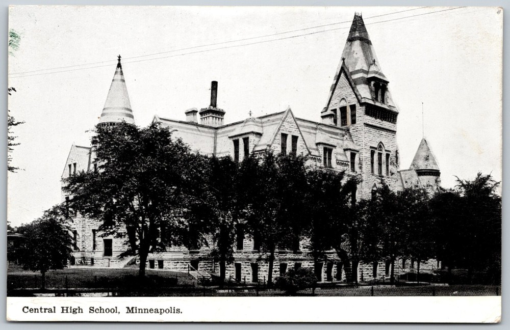 Central High School In Minneapolis Minnesota Unposted VINTAGE Postcard