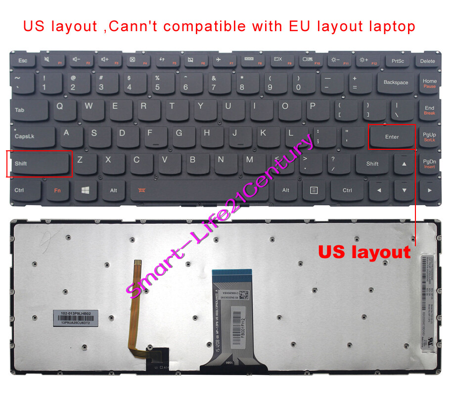 New for Lenovo U41-70 500S-14ISK S41-35 S41-70 S41-75 laptop Keyboard US Backlit