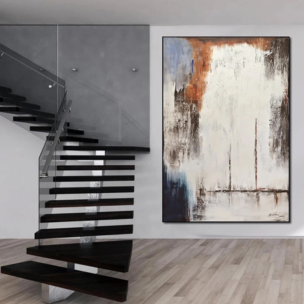 Wall Art Decor Abstract Thick Acrylic Painting On Canvas Handmade Artwork