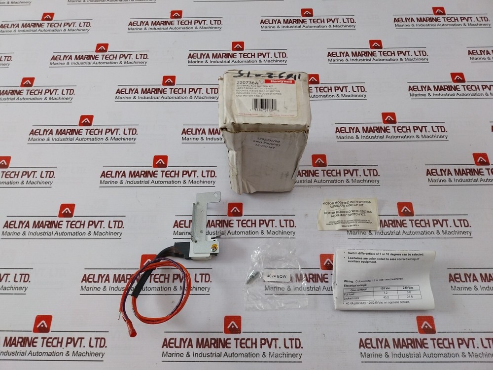 HONEYWELL 220736A Internal Auxiliary Switch Assembly kit 120/240 VAC