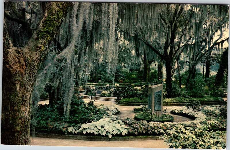 Postcard MONUMENT SCENE Mobile Alabama AL m/09 AK8095