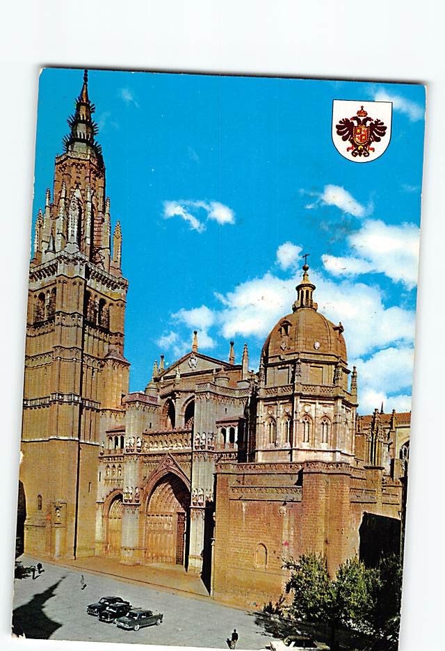 Postcard Main door of the Cathedral Toledo Spain