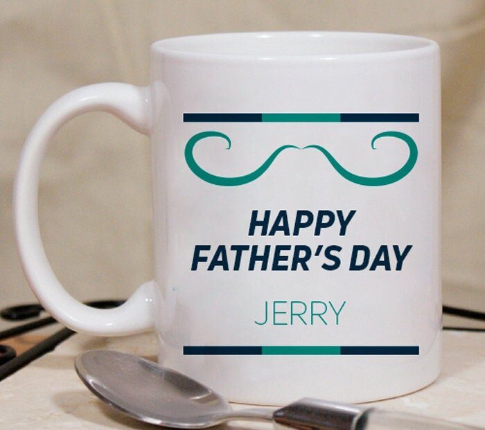 Custom Dad Coffee Mug Happy Father's Day Mug Personalized Dad Coffee Mug Dad