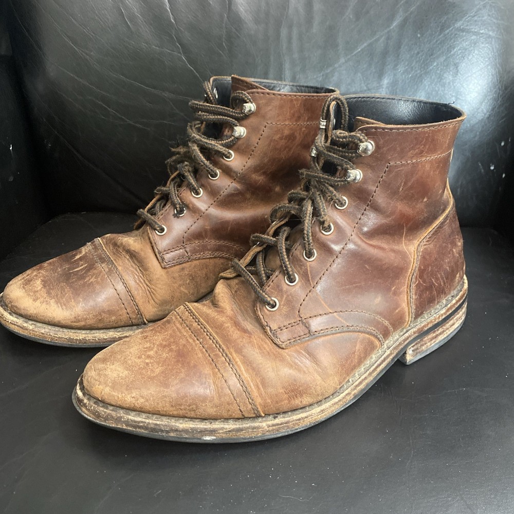 Thursday Boot Captain Men's Size 9.5 Arizona Adobe Brown Leather Boots No Box