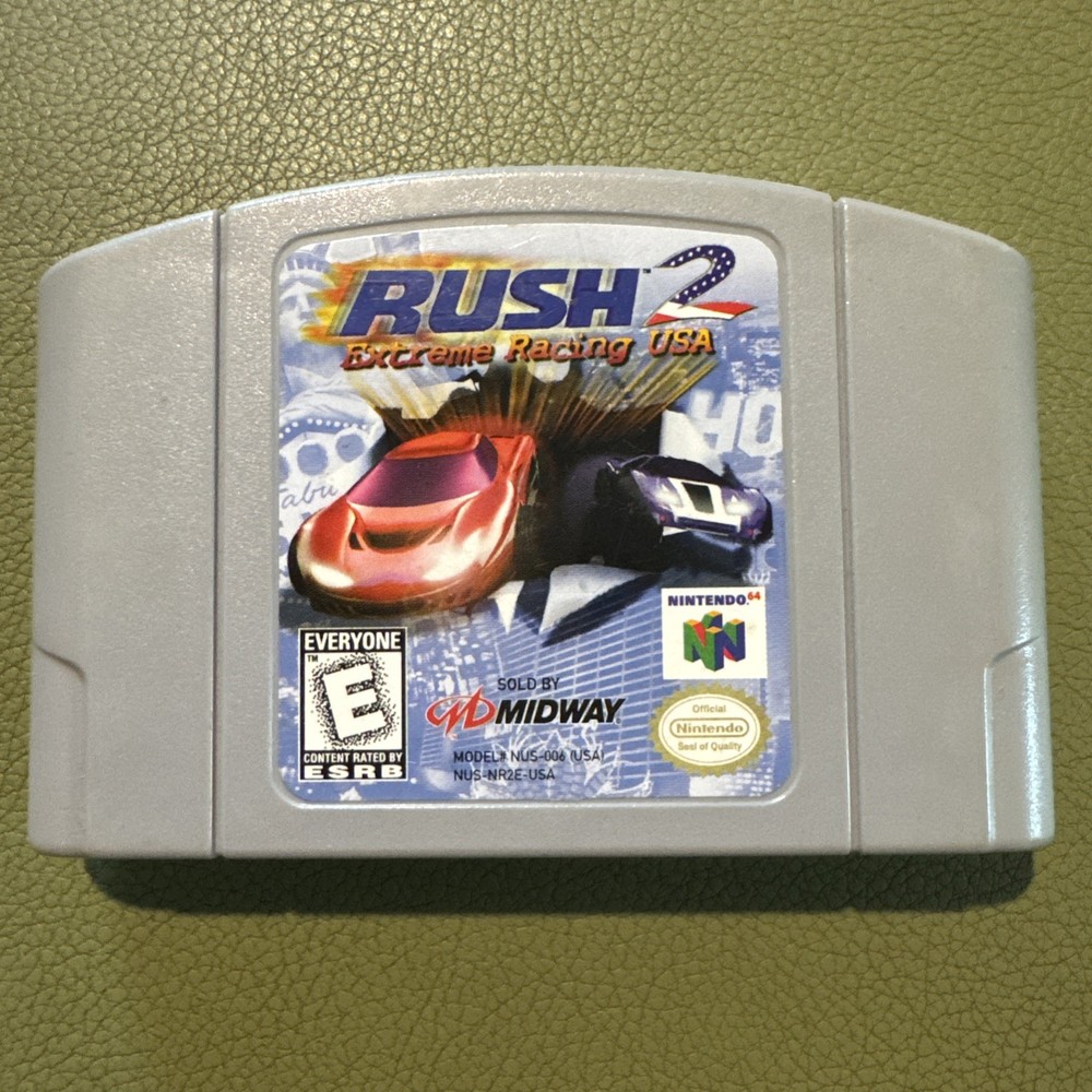 Rush 2 Extreme Racing USA Nintendo 64 Game Authentic N64 Cartridge
