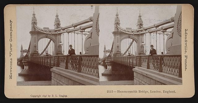 Photo:London, England, Hammersmith Bridge