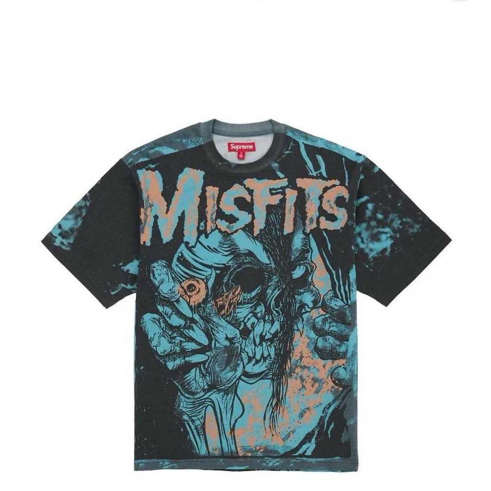 Supreme X Misfits T Shirt Black / Blue ( Large )