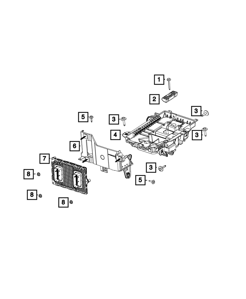 Genuine Mopar Engine Controller Module 68328875AA