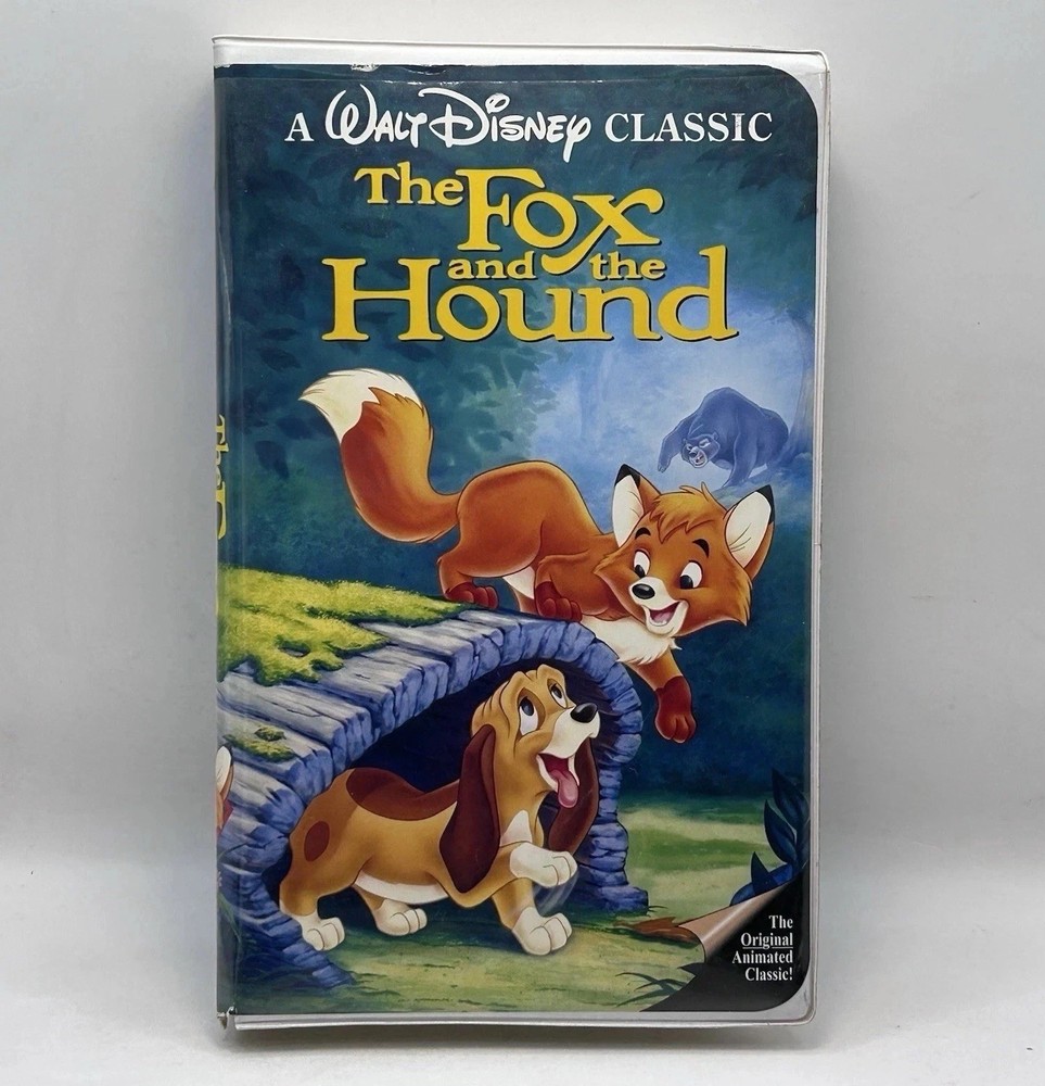 The Fox & Hound VHS Disney Video Tape Black Diamond Vintage Clamshell Nearly New