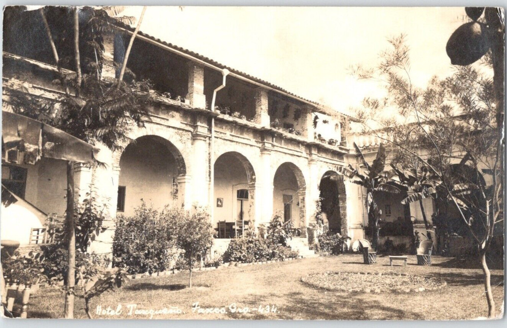 RPPC Hotel Taxco Mexico DF Kodak Tarjeta Postal 40s Original Stamp Postcard
