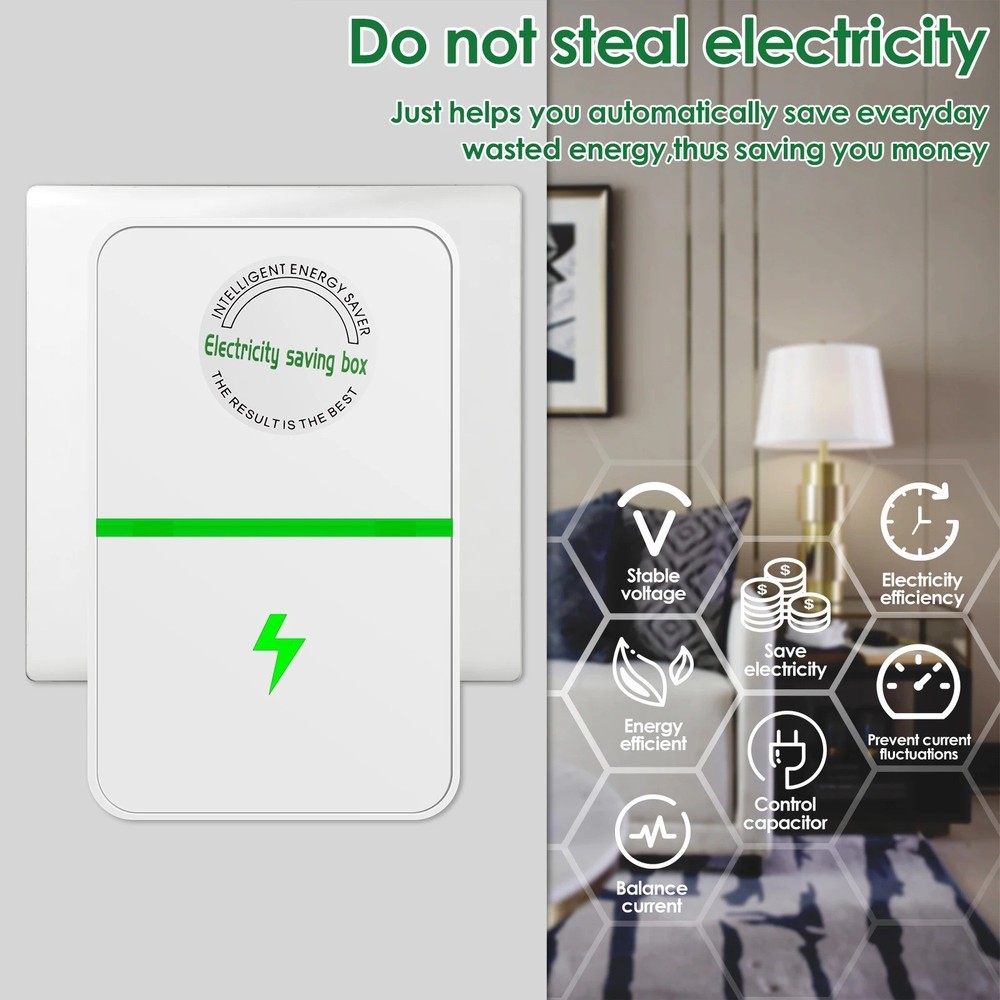 2/4pcs Pro Power Saver Energy Saver Household Power Saver Electricity Saving US
