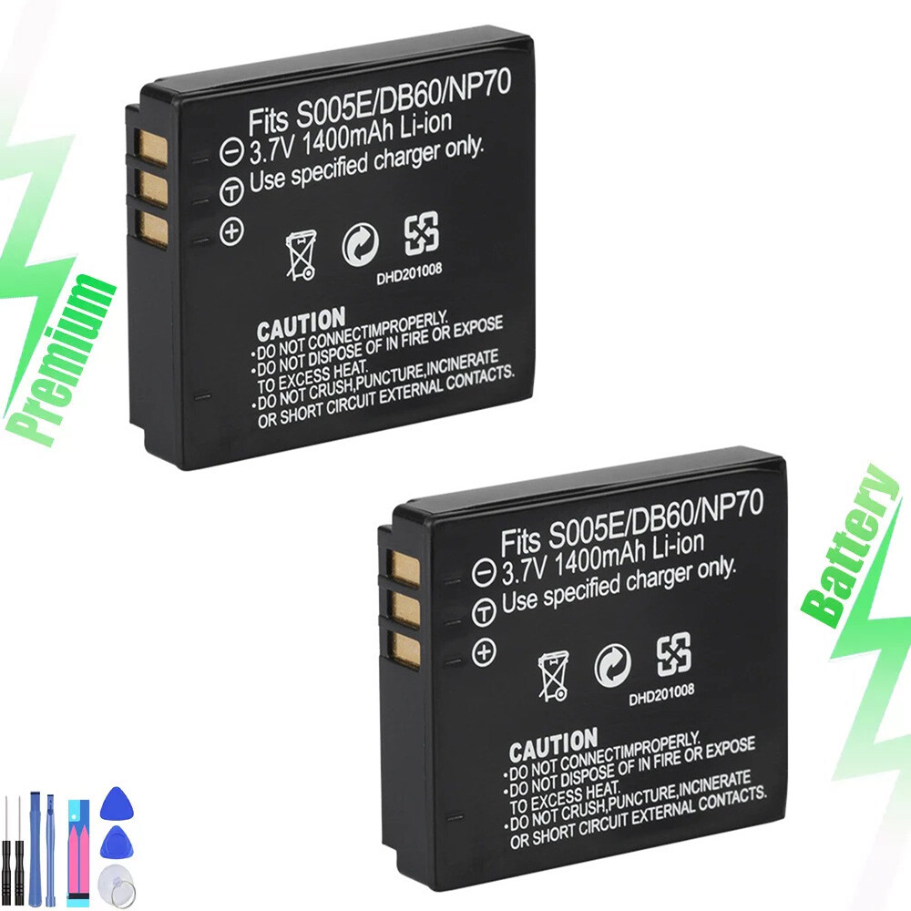 2x CGA-S005E DMW-BCC12 Battery for Lumix DMC-FX180 DMC-LX1 DMC-LX2 LX3 FS1 FS2