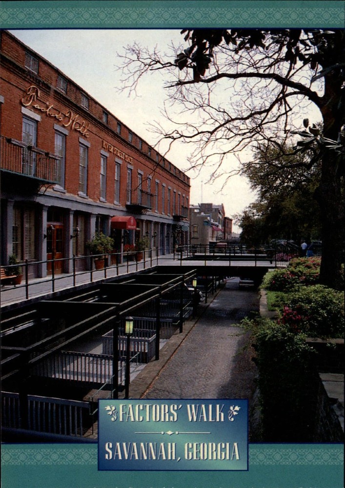 Factors Walk Savannah Georgia ~ vintage postcard
