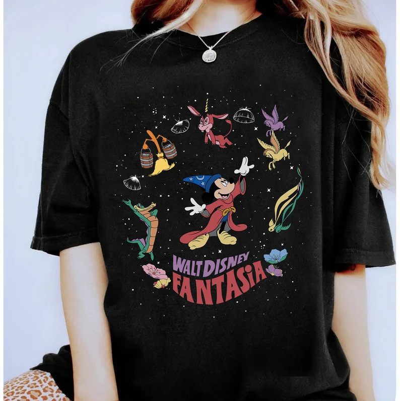 Walt Disney Fantasia Mickey Mouse Witch T-Shirt 2025