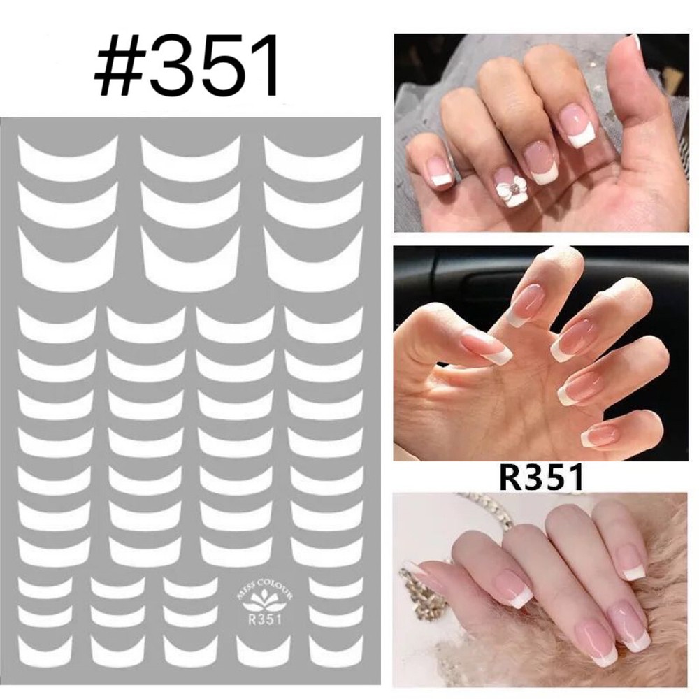 Nail Sticker French Nail White Tip Nail Decals Nail Art