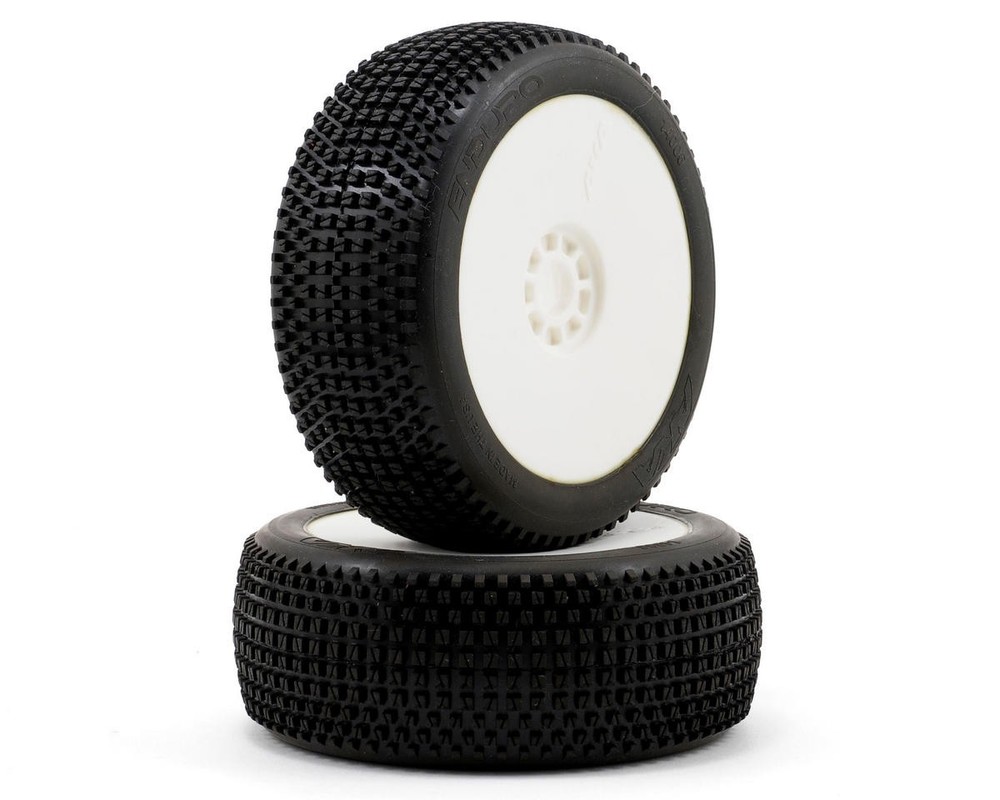 AKA Enduro 1/8 Buggy Pre-Mounted Tires (2) (White)🌟✨25 Years on eBay! 250,000+ feedback!✨🌟