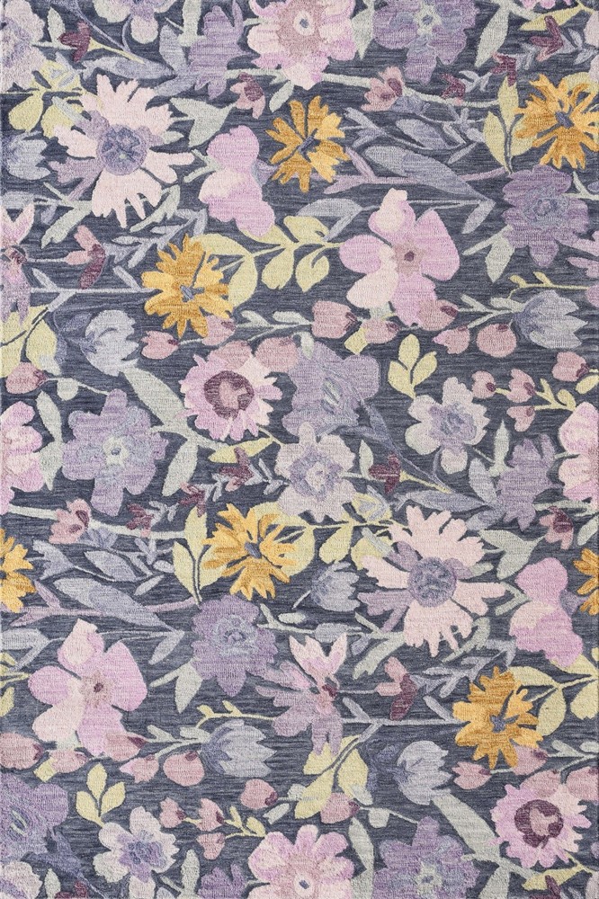 Lavender whimsy Modern Hand-Tufted 100% Wool Area Rug Carpet