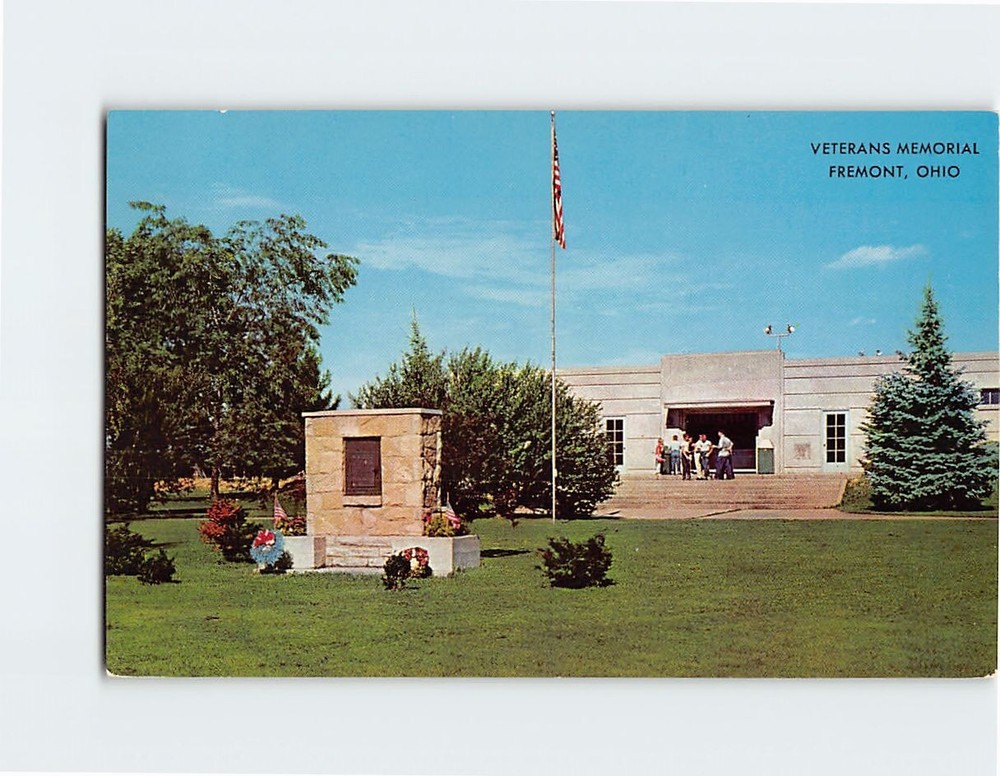 Postcard Veterans Memorial, Fremont, Ohio