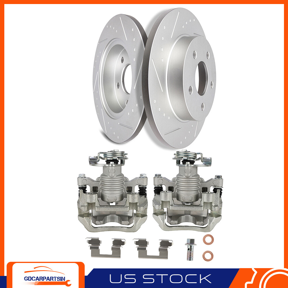 Chevrolet HHR 2008-2010 Rear Slotted Brake Rotors & Calipers