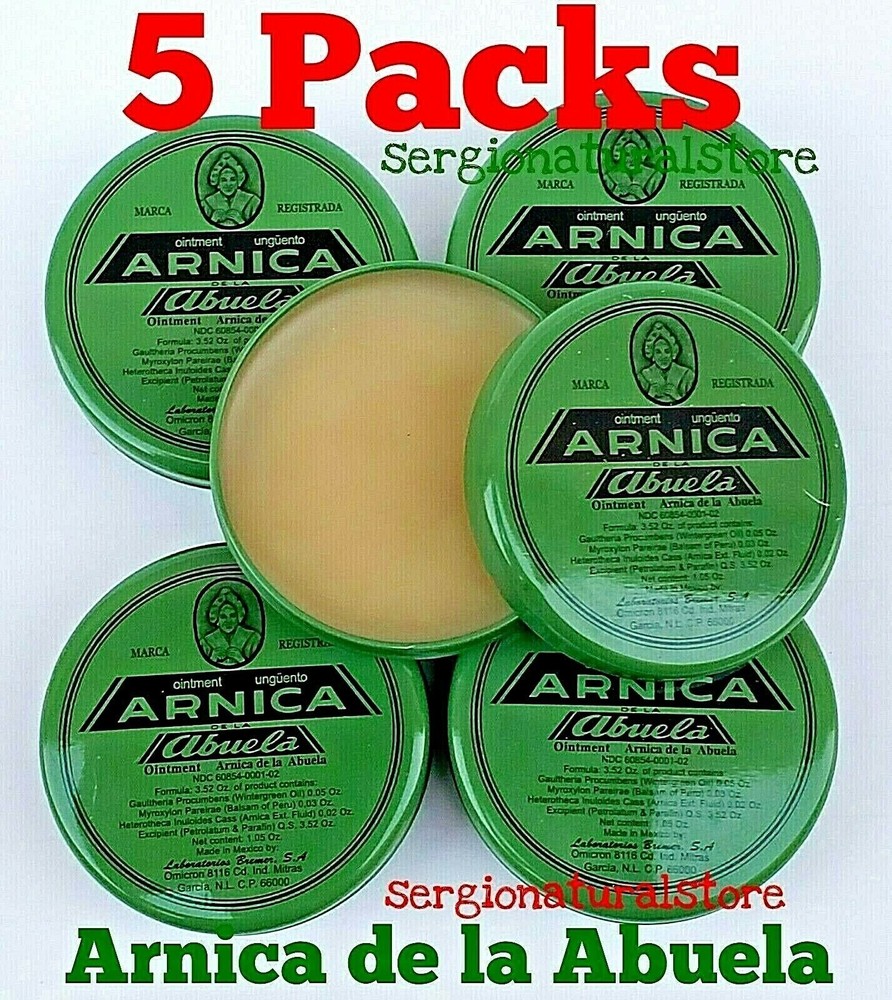 5 Packs ARNICA LA ABUELA OINTMENT 30 grs each Made in Mexico Pomada Original-image