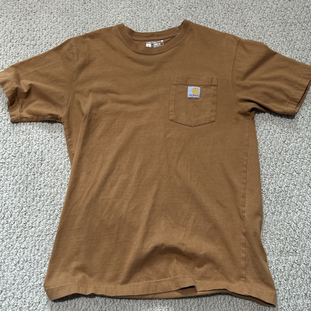 Carhartt K87 BRN Loose Fit Pocket T-Shirt Men’s Small Workwear