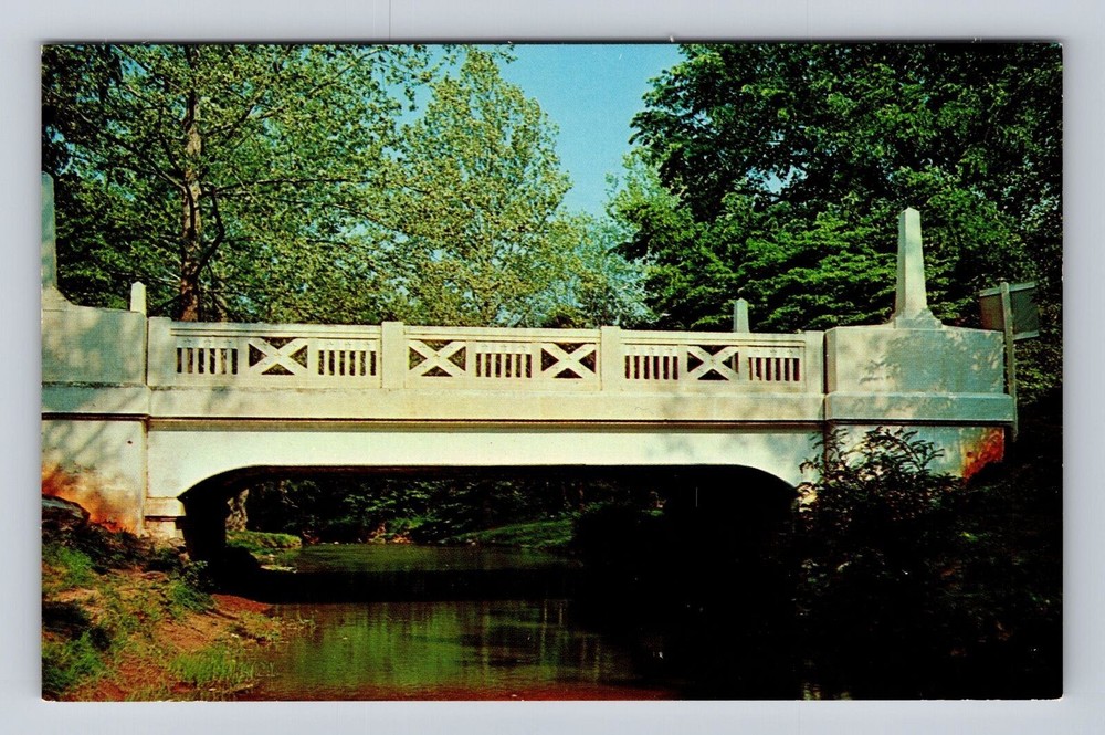 Appomattox Court House National Park, Memorial Bridge, Antique, Vintage Postcard