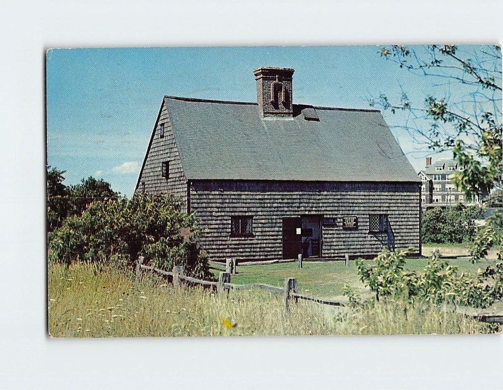 Postcard Jethro Coffin House Nantucket Island Massachusetts USA