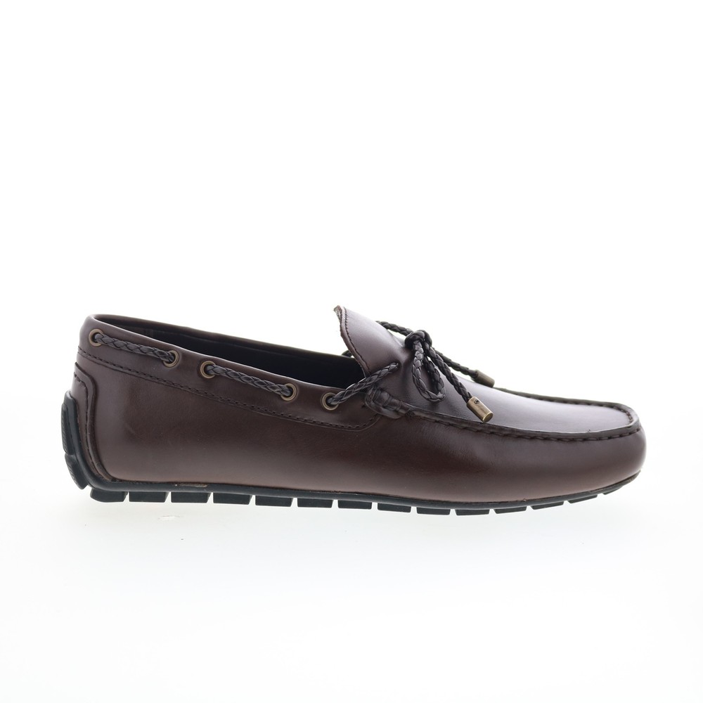 Rockport Taya RMTAYA Mens Brown Leather Loafers & Slip Ons Moccasin Shoes