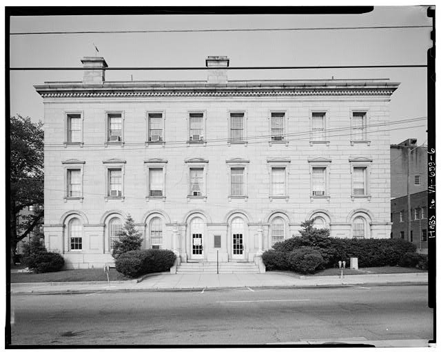 Photo:Old U.S. Customs House Post Office 1910s West Elevation Front