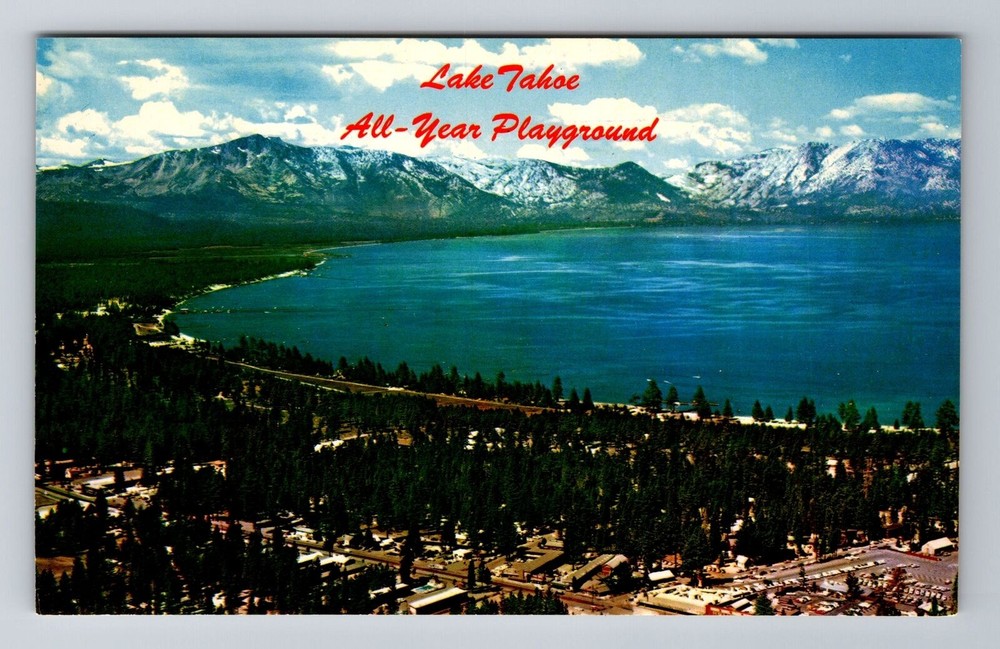 Stateline CA-California, Aerial Of Town Area, Antique, Vintage Souvenir Postcard