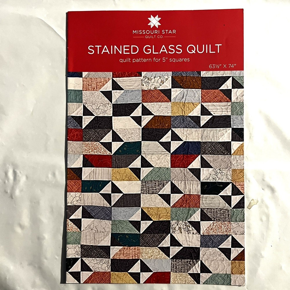 Stained Glass Quilt Pattern by Missouri Star Co. 63.5 x 74 Inches