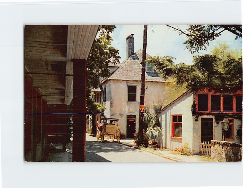 Postcard Aviles Street Saint St. Augustine Florida USA North America