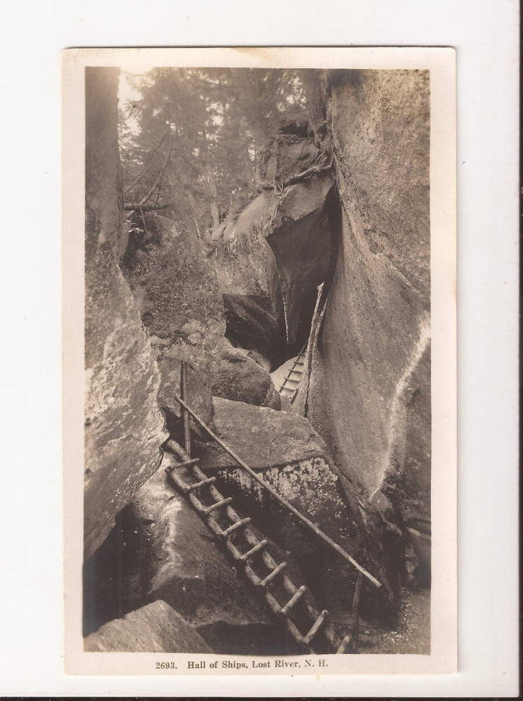 RPPC Hall Of Ships Lost River NH Real Photo Postcard 2693 Unposted